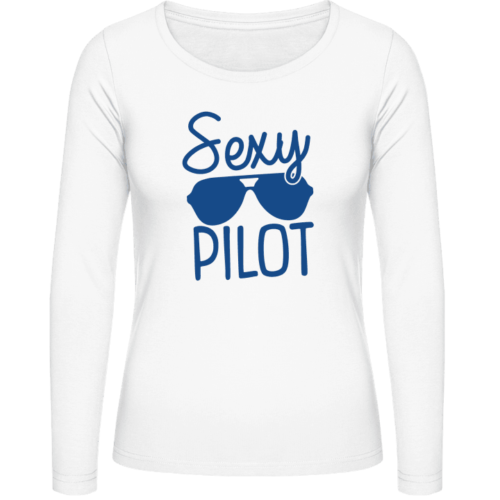 Sexy Pilot Frauen Langarmshirt contain pic