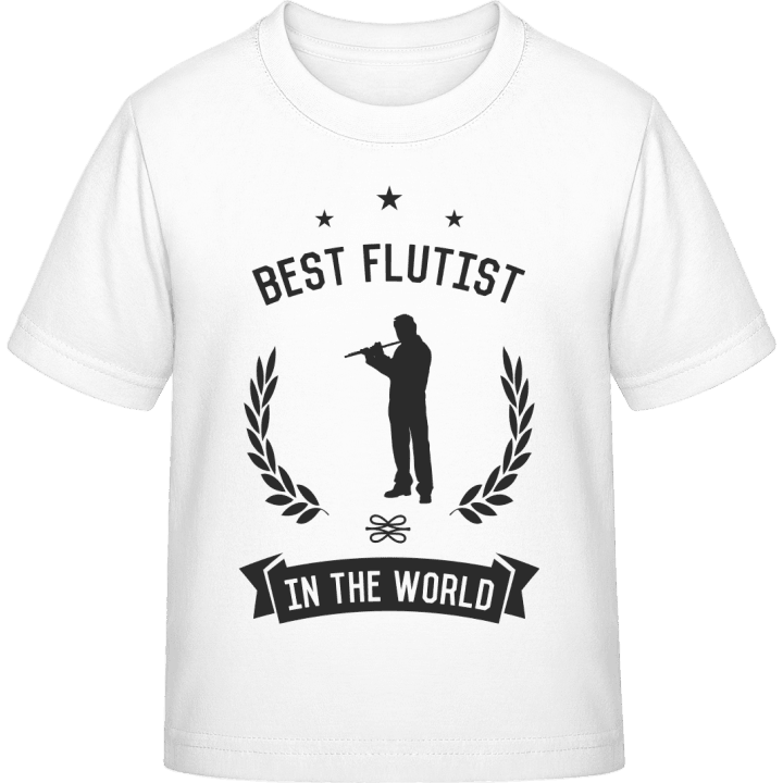 Best Flutist In The World T-shirt för barn contain pic