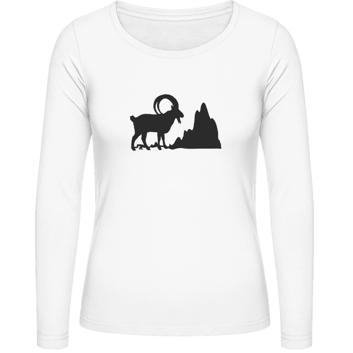 Capricorn And Mountain Vrouwen Lange Mouw Shirt 0 image