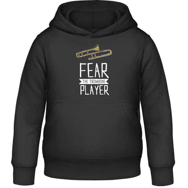 Fear The Trombone Player Felpa con cappuccio per bambini contain pic