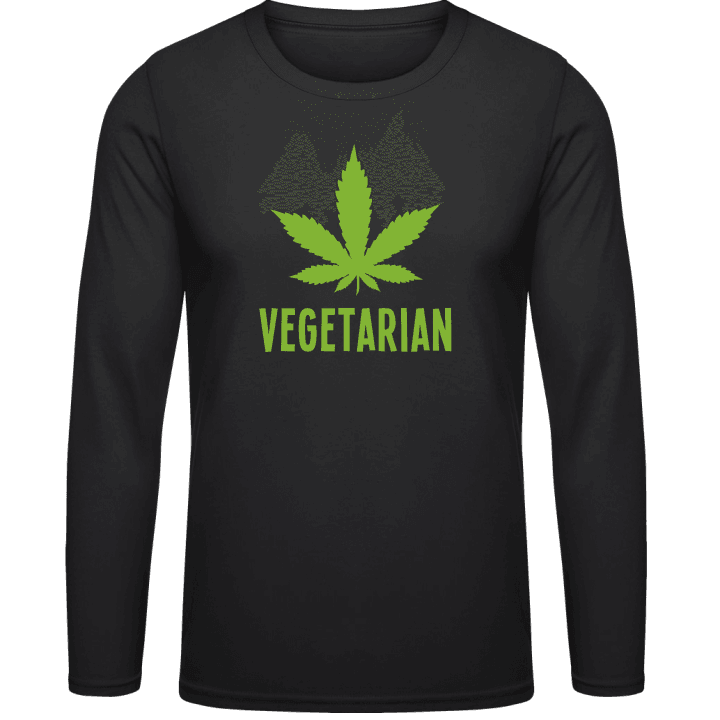 Vegetarian Marijuana Shirt met lange mouwen contain pic
