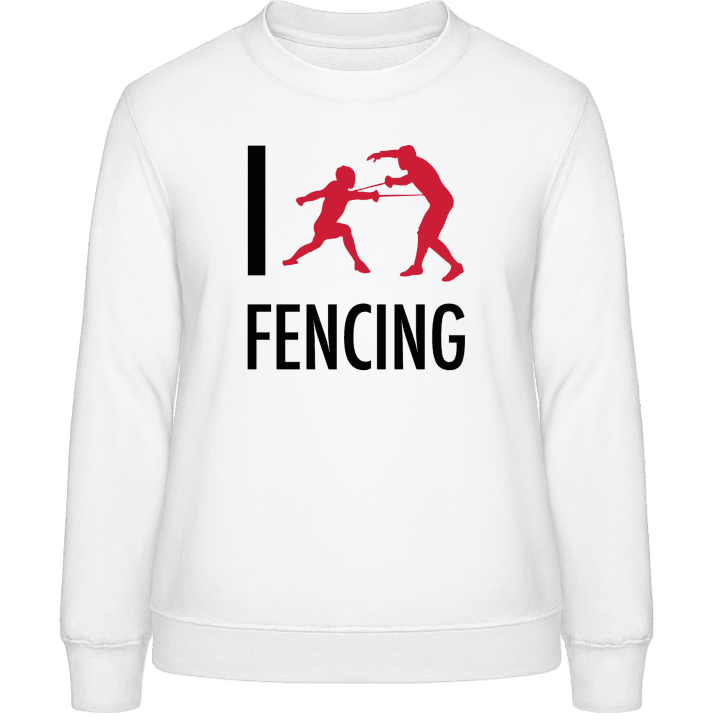 I Love Fencing Felpa donna contain pic