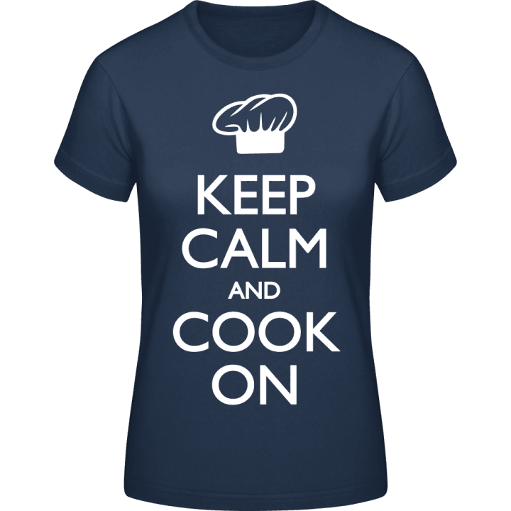 Keep Calm and Cook On T-shirt för kvinnor 0 image