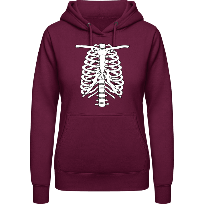 Skeleton Chest Vrouwen Hoodie contain pic