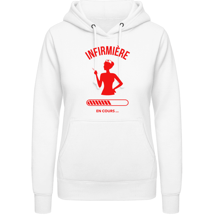 Infirmière en cours Vrouwen Hoodie contain pic