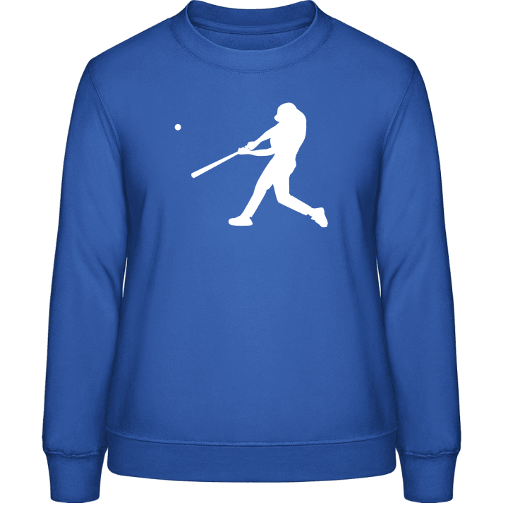 Baseball Player Silhouette Frauen Sweatshirt 0 image