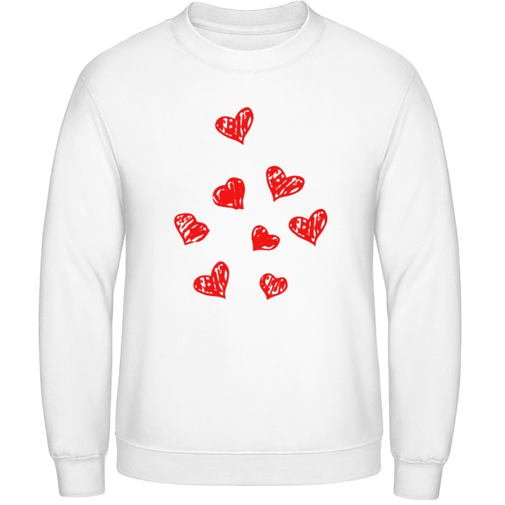 Hearts Drawing Sweatshirt contain pic