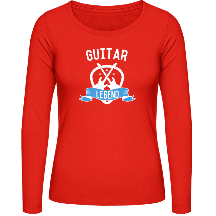Guitar Legend Kvinnor långärmad skjorta contain pic
