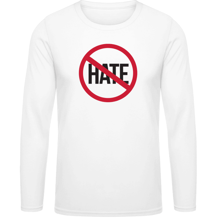 No Hate Langermet skjorte contain pic