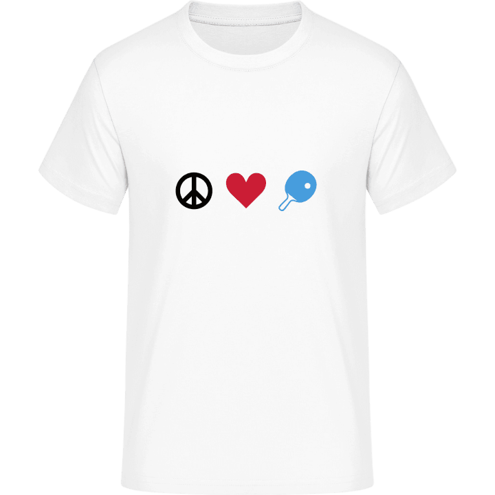 Peace Love Ping Pong Camiseta contain pic