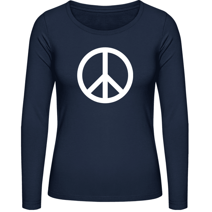 Peace Sign Logo Langermet skjorte for kvinner contain pic