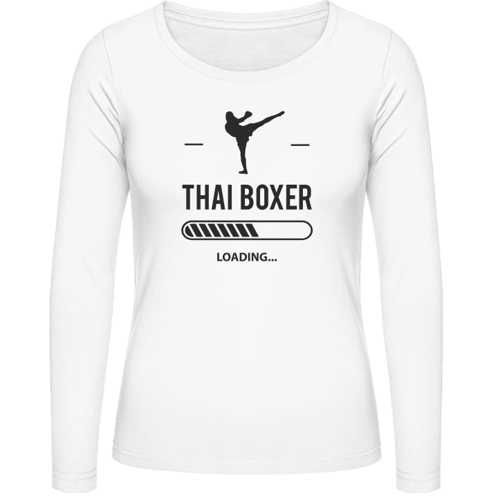 Thai Boxer Loading Women long Sleeve Shirt contain pic