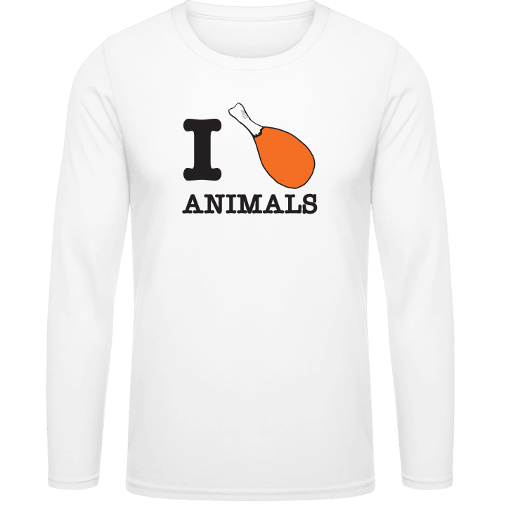 I Heart Animals Langarmshirt contain pic