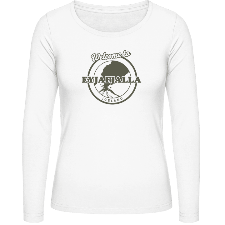 Welcome To Eyjafjalla T-shirt à manches longues pour femmes contain pic