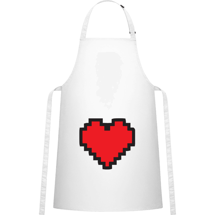 Big Pixel Heart Delantal de cocina contain pic