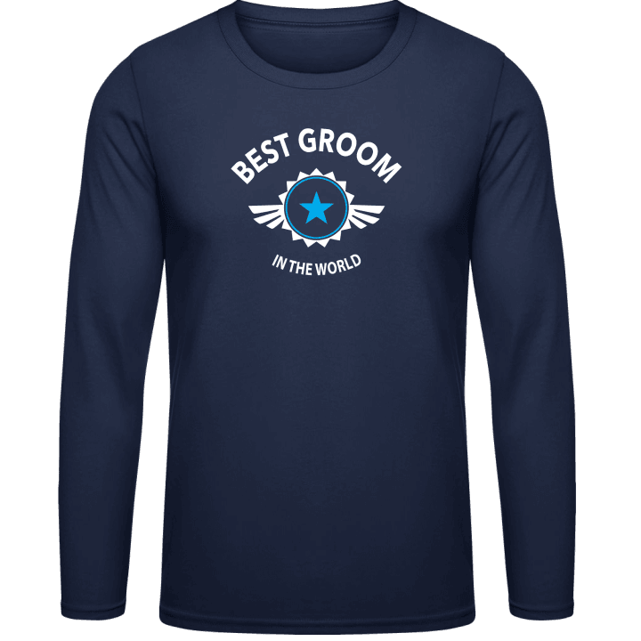 Best Groom in the World Langermet skjorte contain pic