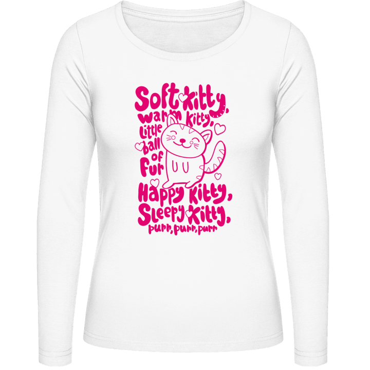 Soft Kitty Warm Kitty Little Ball Of Fur Langærmet skjorte til kvinder 0 image