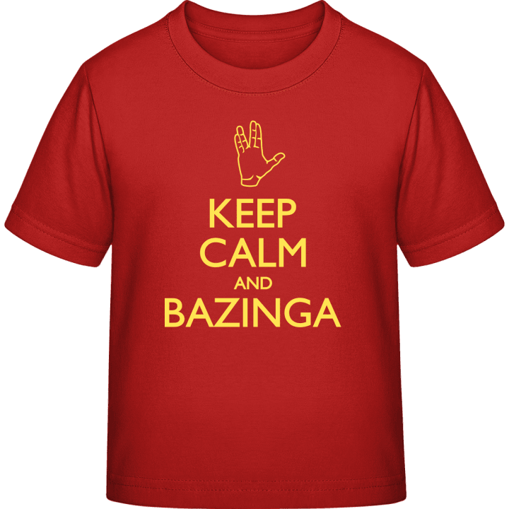 Keep Calm Bazinga Hand T-shirt för barn 0 image