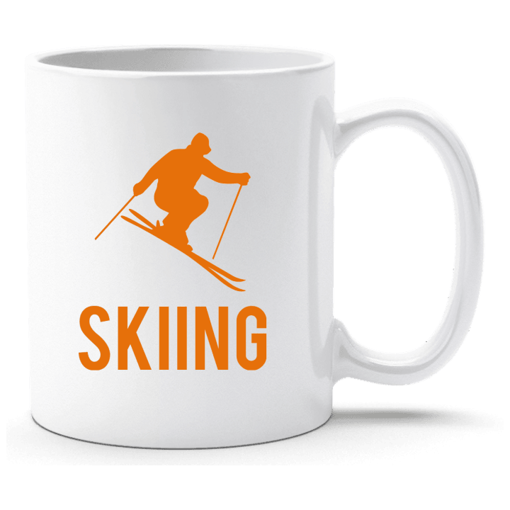 Skiing Logo Cup contain pic