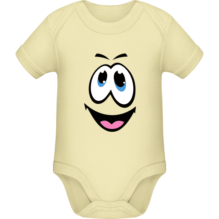 Happy Face Smiley Baby romper kostym contain pic