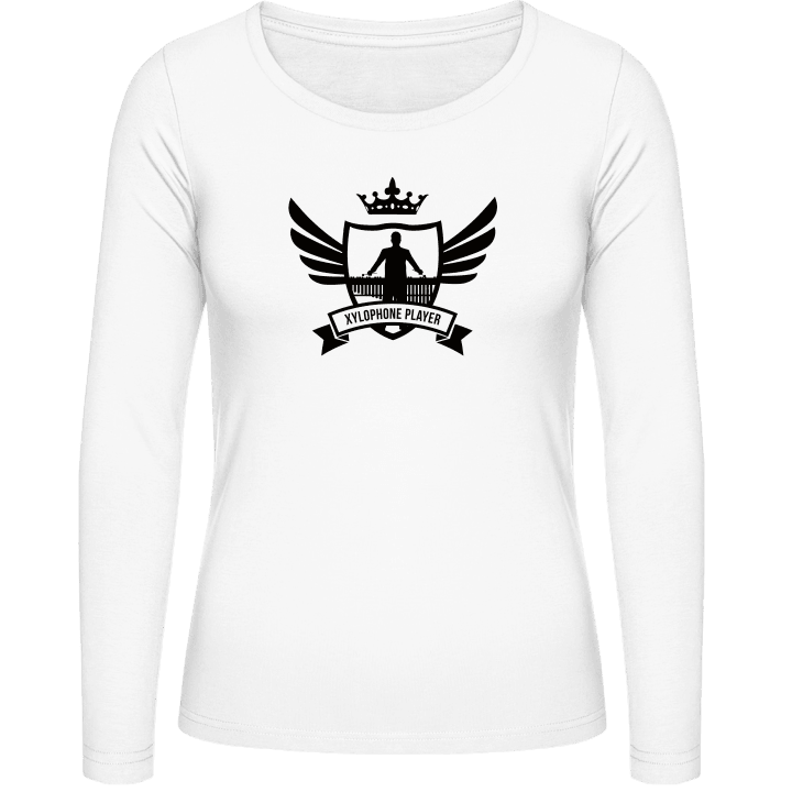 Xylophone Player Winged T-shirt à manches longues pour femmes contain pic