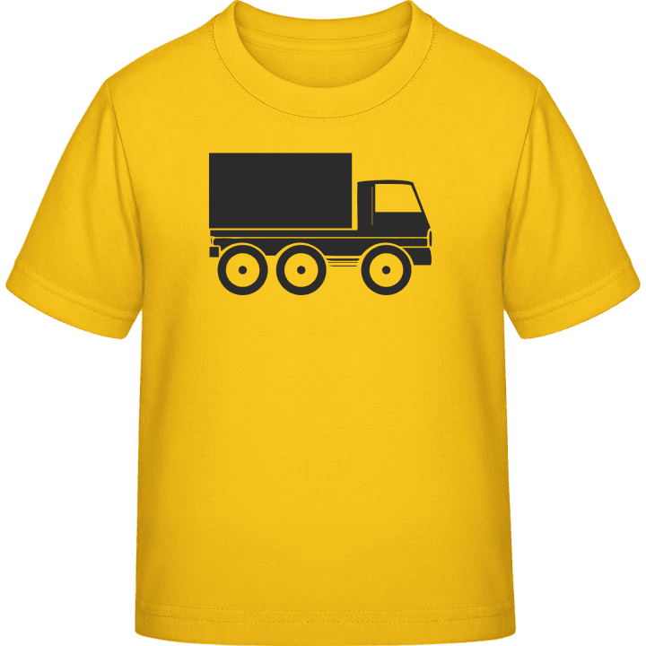 Truck Silhouette T-skjorte for barn contain pic