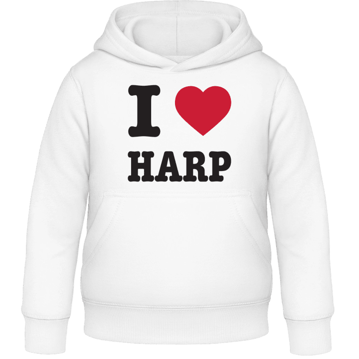 I Heart Harp Sweat à capuche pour enfants contain pic