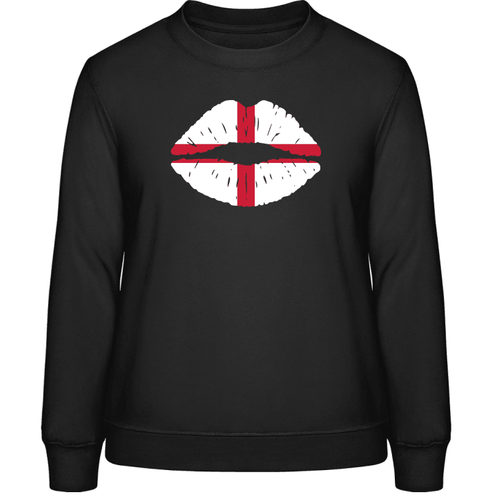 England Kiss Flag Sweatshirt för kvinnor contain pic