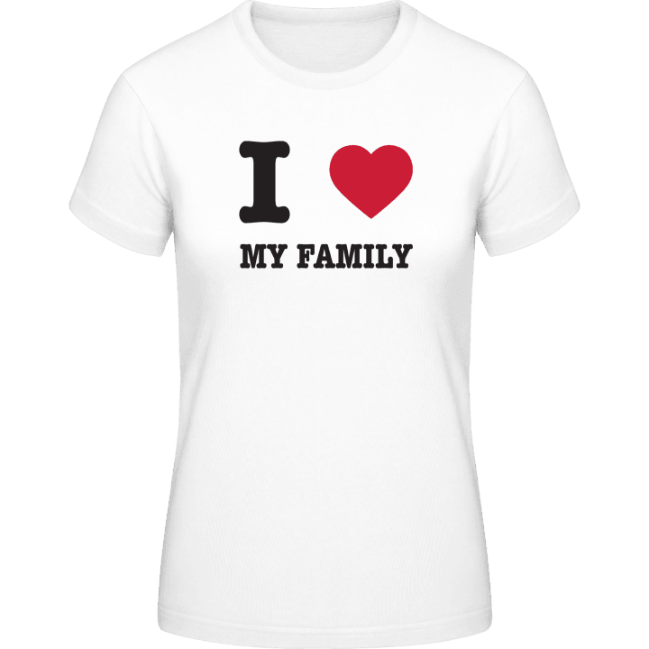 I Love My Family T-shirt för kvinnor 0 image