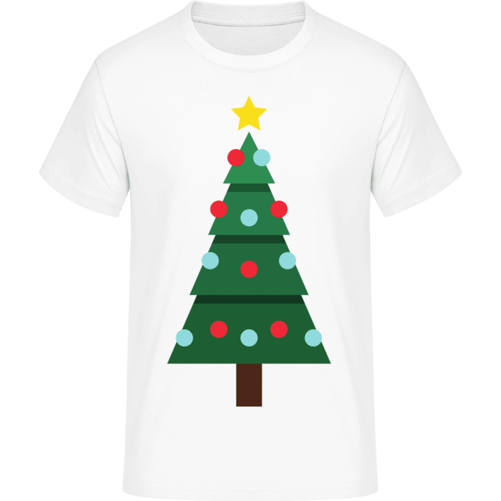 Christmas Tree With Blue And Red Balls T-Shirt 0 image