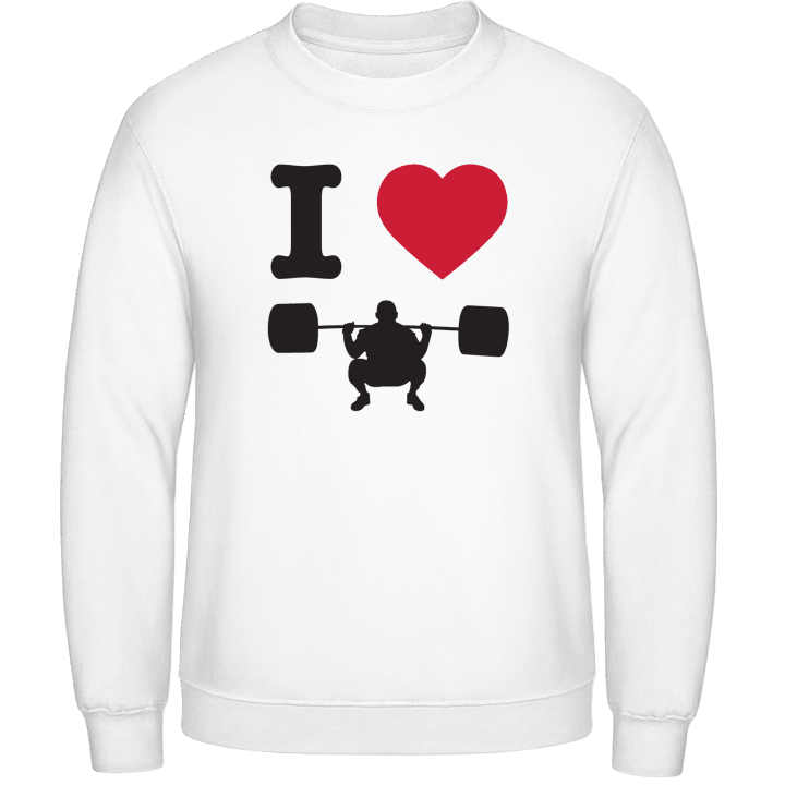 I Heart Weightlifting Sweatshirt contain pic