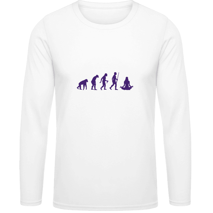 The Evolution of Yoga Langarmshirt contain pic
