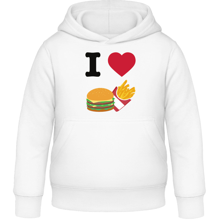 I Love Fast Food Barn Hoodie contain pic