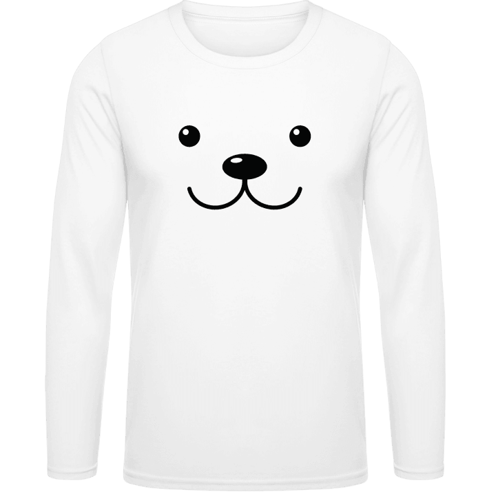 Teddy Bear Smiley Face Long Sleeve Shirt 0 image