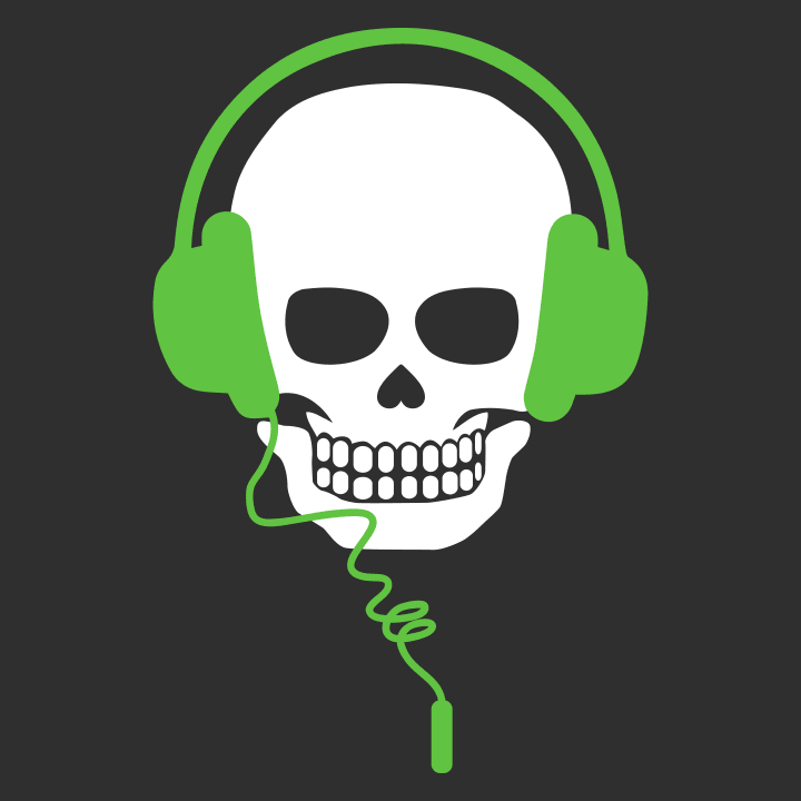 Music Lover Skull Headphones T-shirt à manches longues pour femmes 0 image