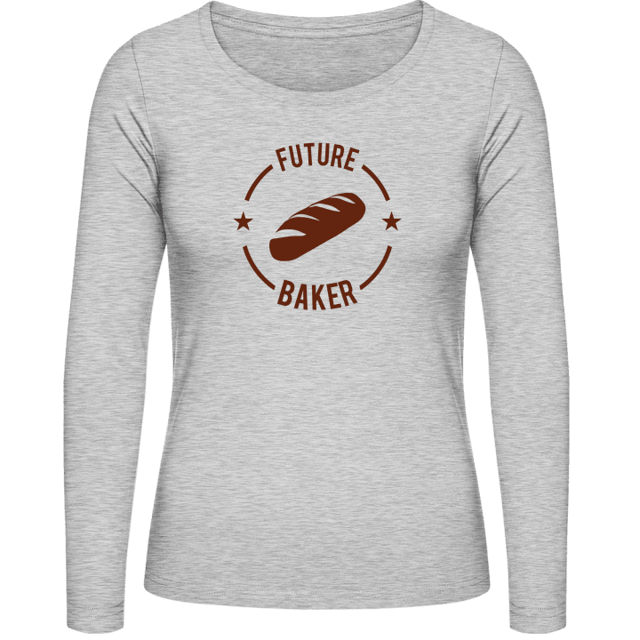 Future Baker Frauen Langarmshirt contain pic