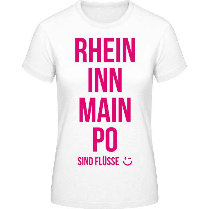 Rhein Inn Main Po sind Flüsse Maglietta donna 0 image