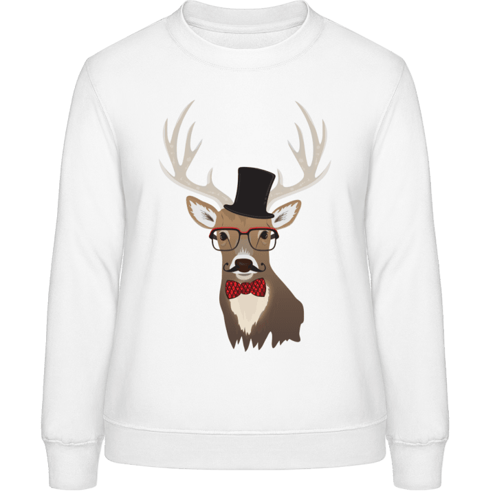Mustache Deer Stag Women Sweatshirt 0 image