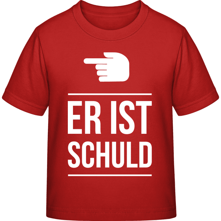 Er ist schuld Kids T-shirt contain pic