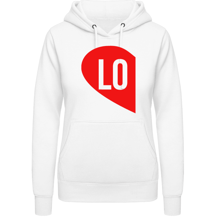 Love Couple Left Vrouwen Hoodie contain pic