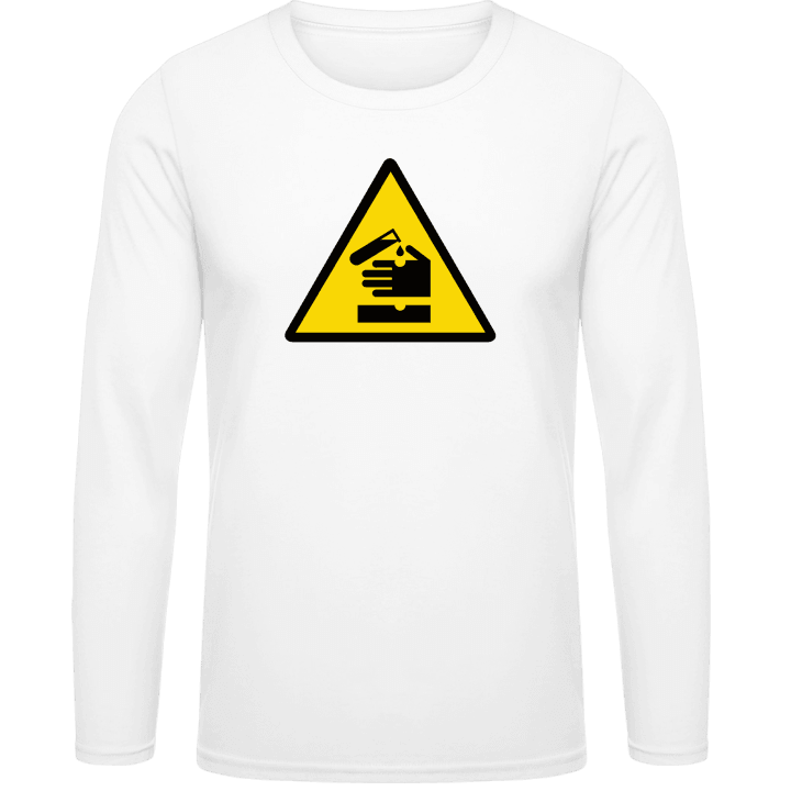 Corrosive Danger Acid Langermet skjorte contain pic