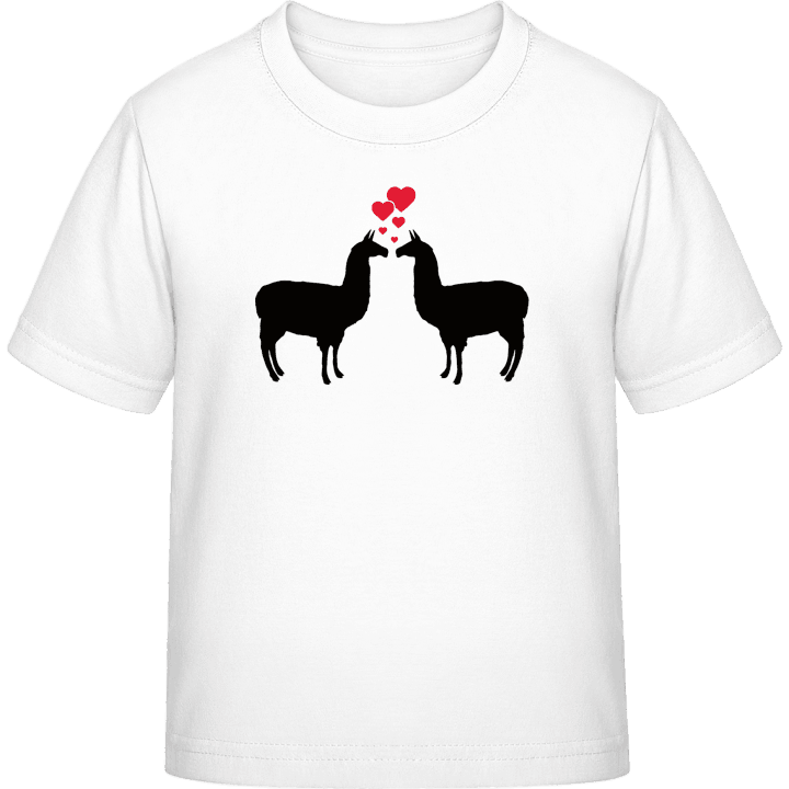 Llamas in Love T-shirt för barn 0 image