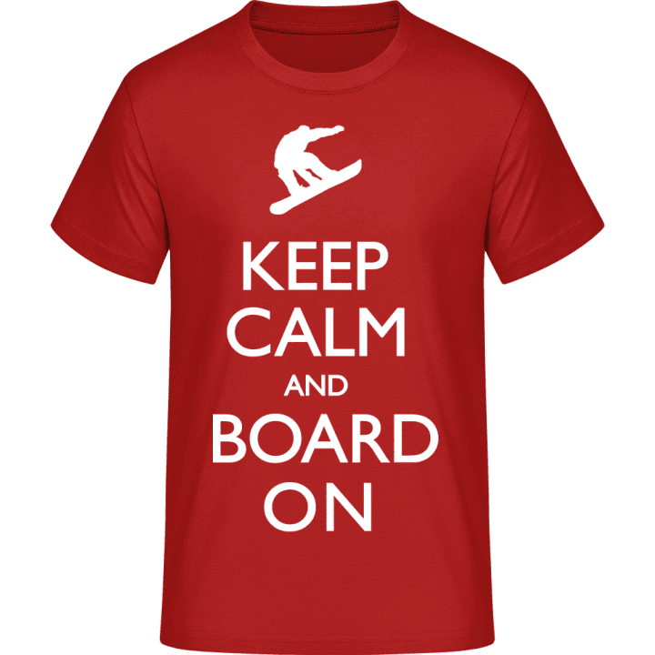 Keep Calm and Board On T-skjorte 0 image