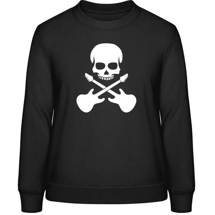 Guitarist Skull Sweatshirt för kvinnor contain pic