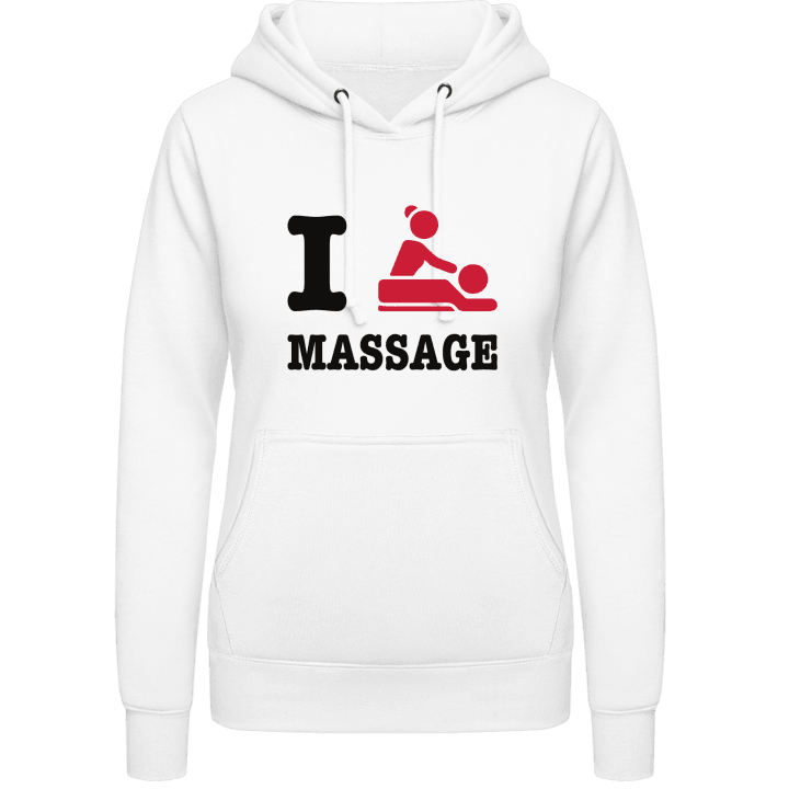 I Love Massage Frauen Kapuzenpulli contain pic