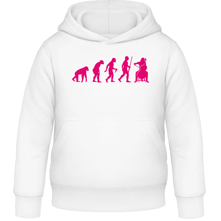 Female Cello Player Evolution Kids Hoodie contain pic