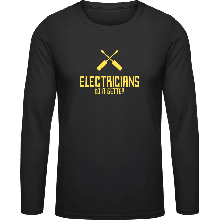 Electricians Do It Better Långärmad skjorta contain pic
