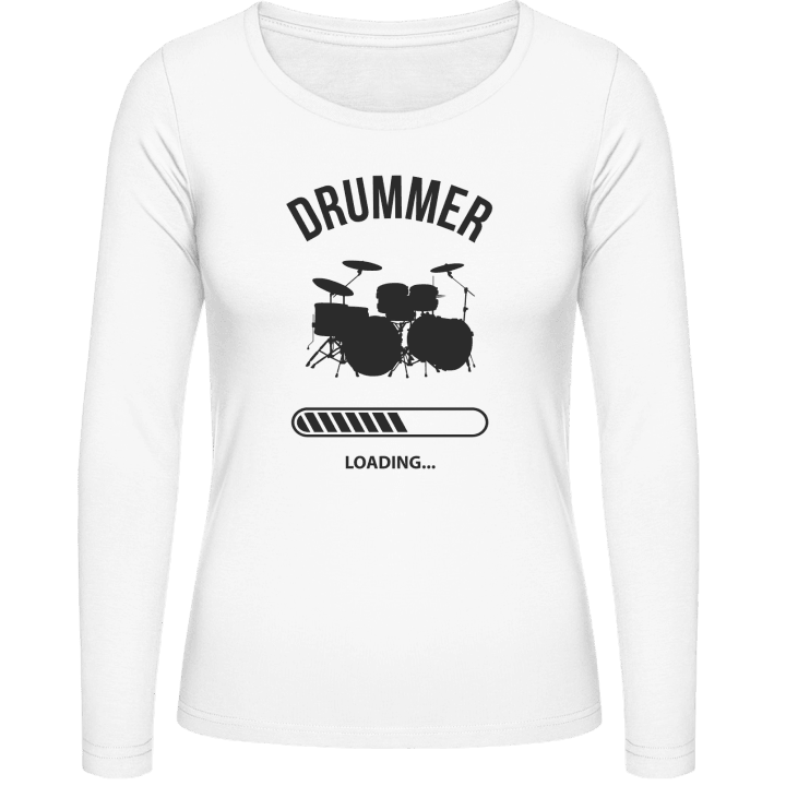 Drummer Loading Camisa de manga larga para mujer contain pic