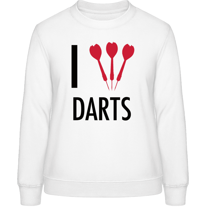 I Love Darts Sweatshirt för kvinnor contain pic