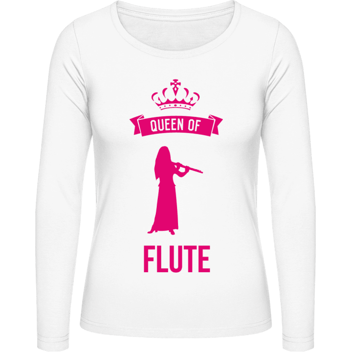 Queen Of Flute Kvinnor långärmad skjorta contain pic